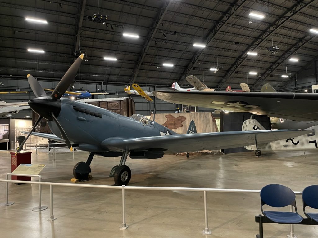 A photo of a Spitfire aircraft