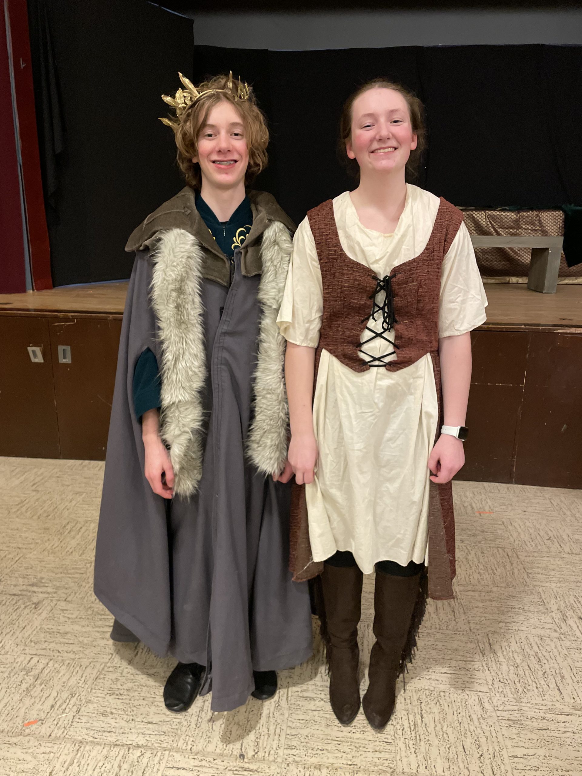 Dillon & Rayleigh dressed for A Midsummer Night's Dream